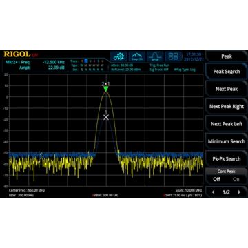 Rigol RSA3000-PA, RBW for 1Hz to 10MHz